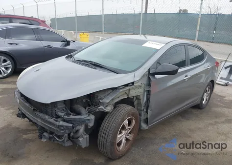 2014 Hyundai Elantra Se from USA, damaged, VIN 5NPDH4AE8EH497773
